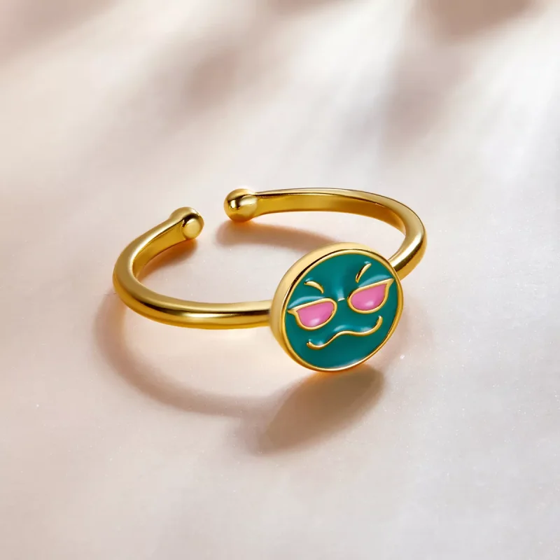 (immagine per) Anello aperto tipo Pandora Emoji - Fantastico - SCR737-A - Visualizza 3