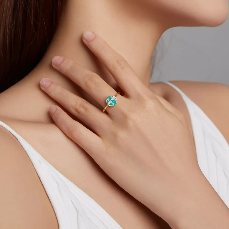 (immagine per) Anello aperto tipo Pandora Emoji - Fantastico - SCR737-A - Visualizza 6