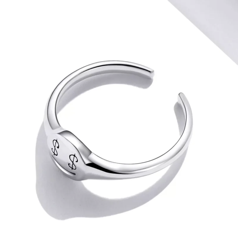 (immagine per) Anello aperto tipo Pandora Emoji - Guarda i soldi con gli occhi aperti - SCR738 - Visualizza 4
