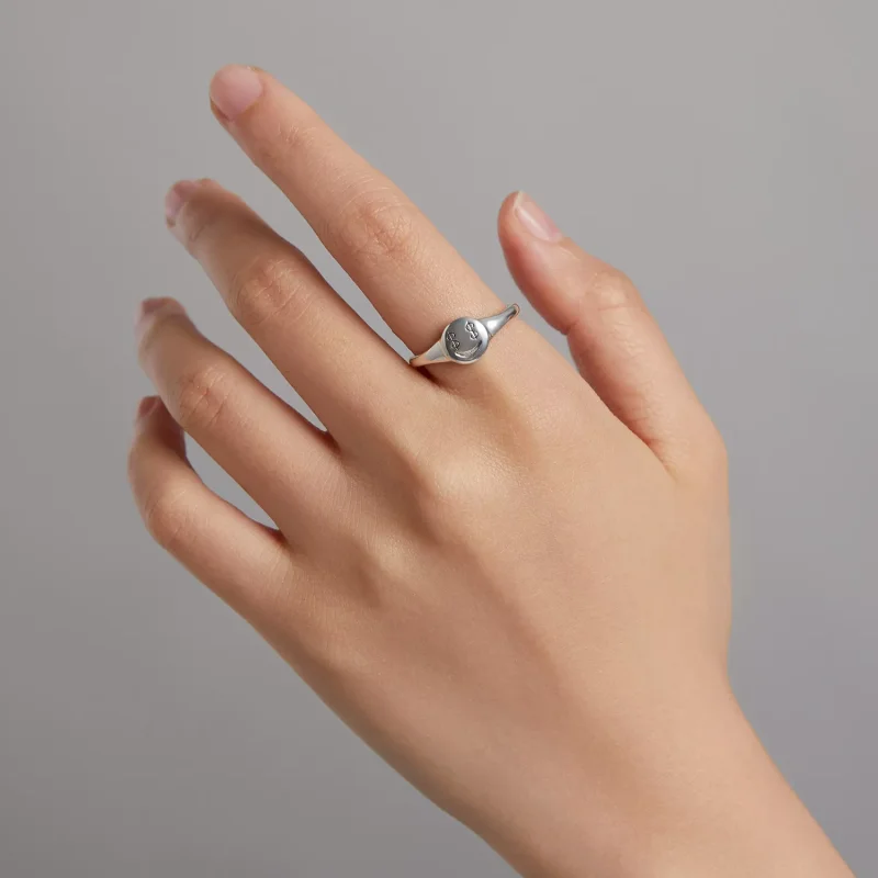 (immagine per) Anello aperto tipo Pandora Emoji - Guarda i soldi con gli occhi aperti - SCR738 - Visualizza 7