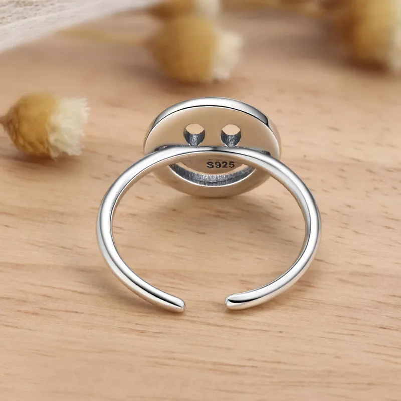 (immagine per) Anello aperto tipo Pandora Faccina carina - VSR117 - Visualizza 4