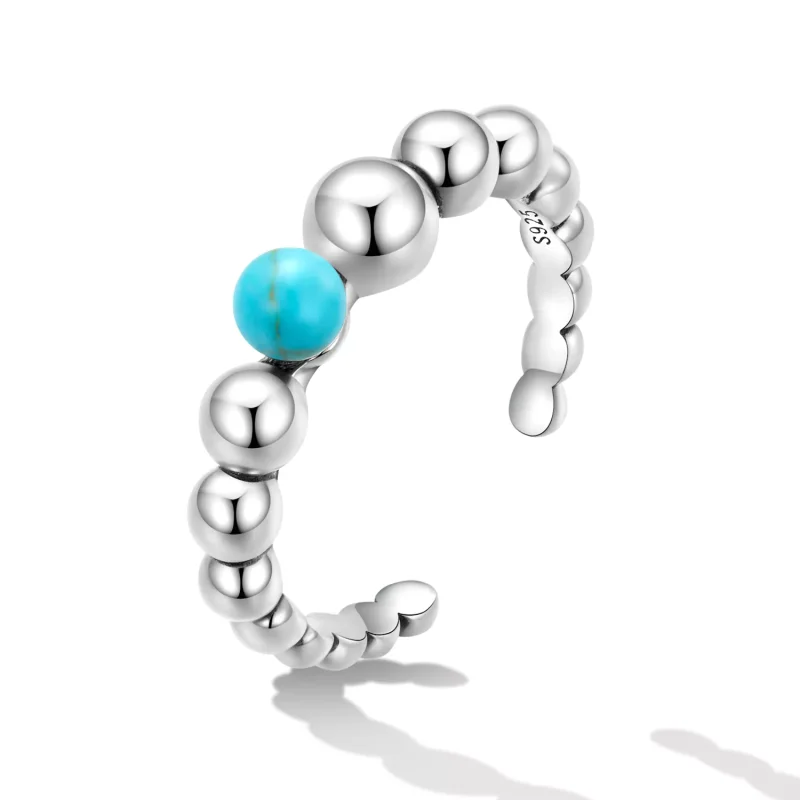 (immagine per) Anello aperto tipo Pandora Fagioli Turchesi - SCR833 - Visualizza 2