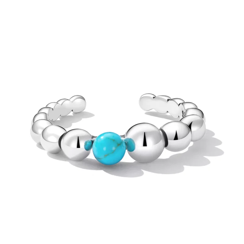 (immagine per) Anello aperto tipo Pandora Fagioli Turchesi - SCR833 - Visualizza 3
