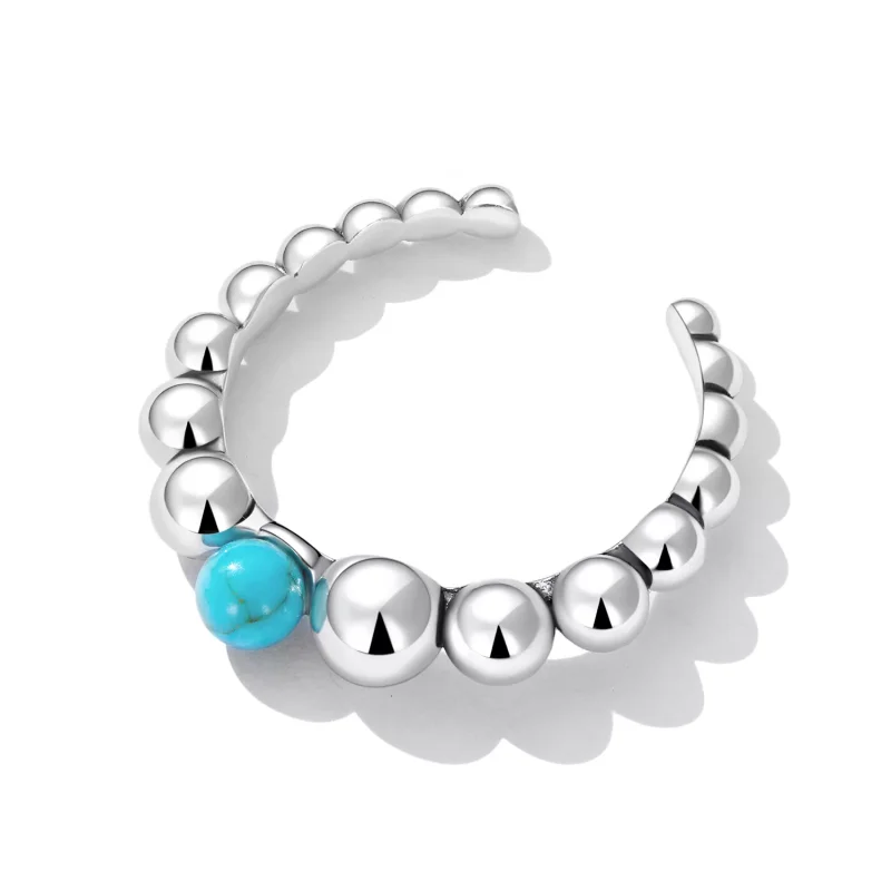 (immagine per) Anello aperto tipo Pandora Fagioli Turchesi - SCR833 - Visualizza 4
