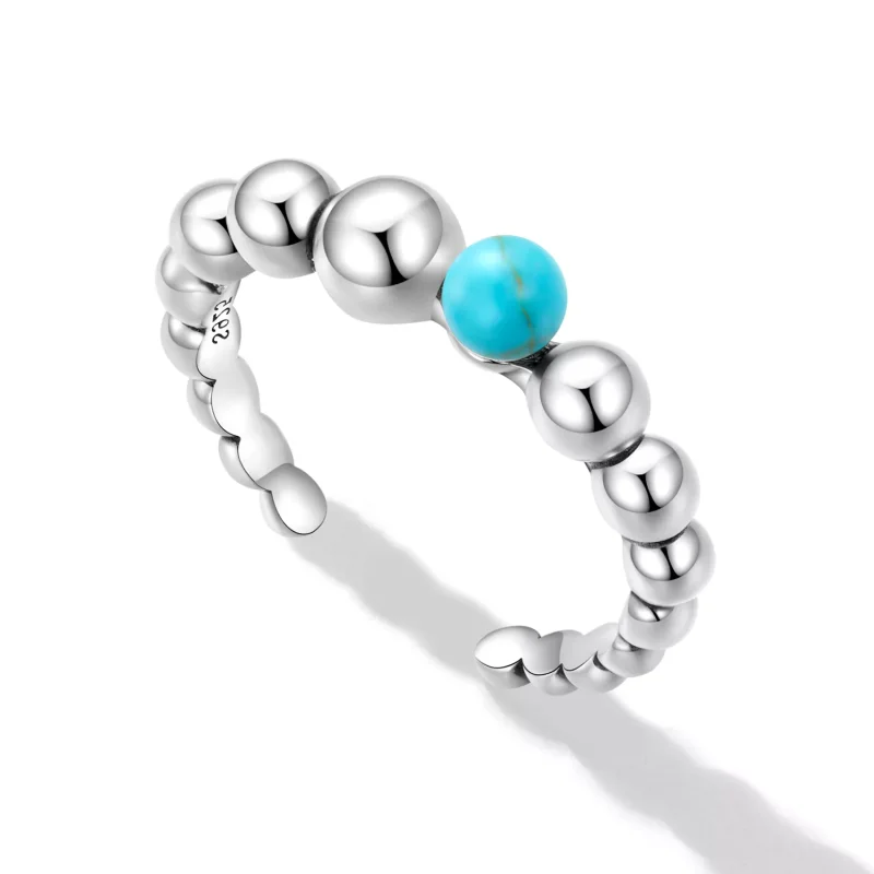 (immagine per) Anello aperto tipo Pandora Fagioli Turchesi - SCR833 - Visualizza 5