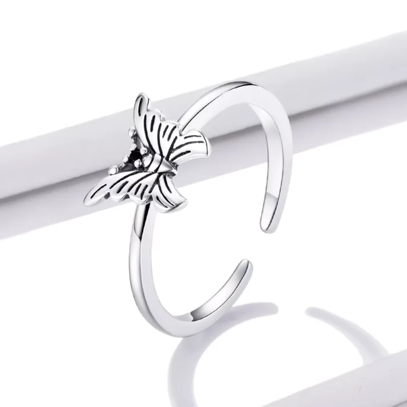 (immagine per) Anello aperto tipo Pandora Farfalla a coda di rondine - BSR195 - Visualizza 2