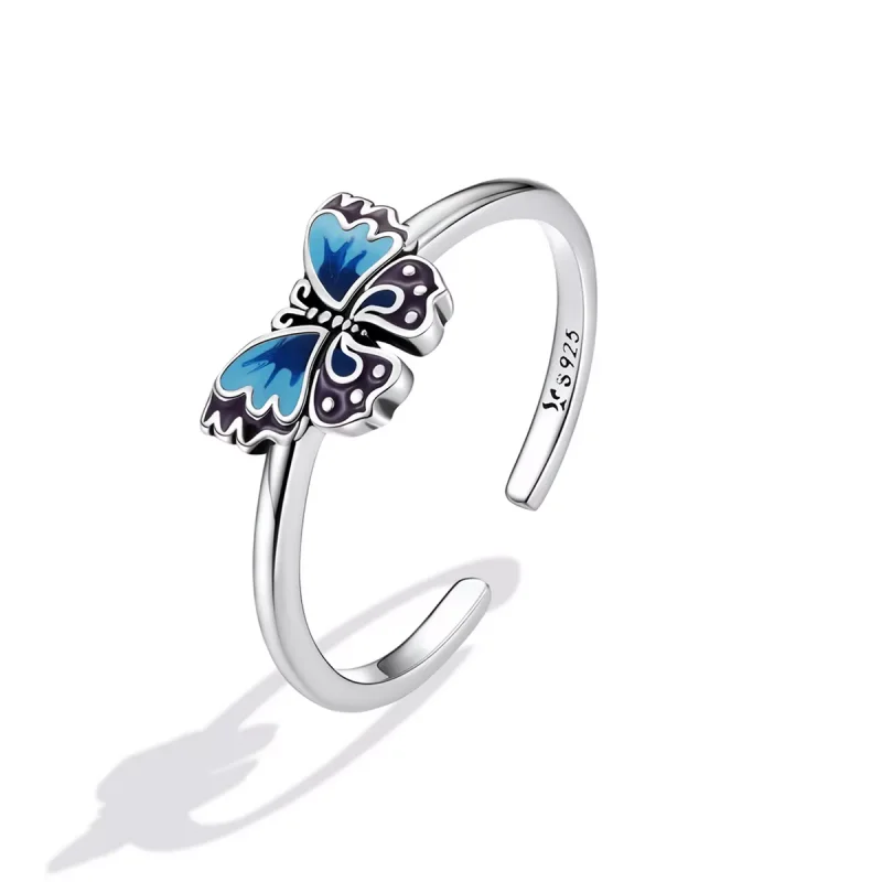 (immagine per) Anello aperto tipo Pandora Farfalla retrò - SCR802 - Visualizza 2