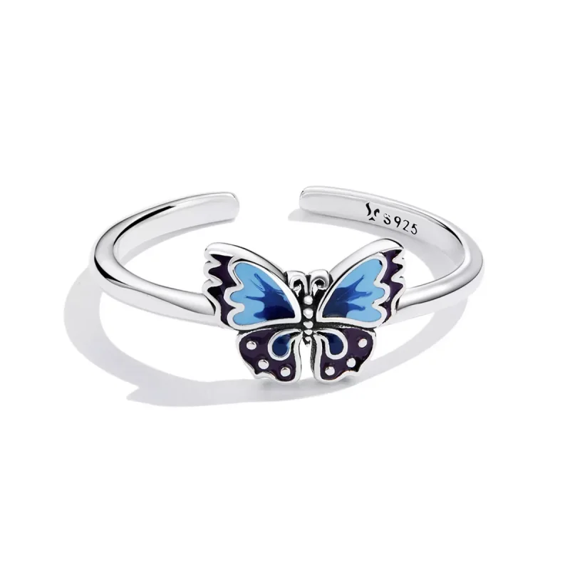 (immagine per) Anello aperto tipo Pandora Farfalla retrò - SCR802 - Visualizza 3