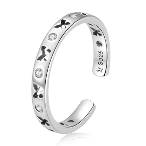 (immagine per) Anello aperto tipo Pandora Farfalla traforata - SCR764