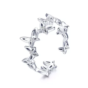 (immagine per) Anello aperto tipo Pandora Farfalle danzanti - BSR027