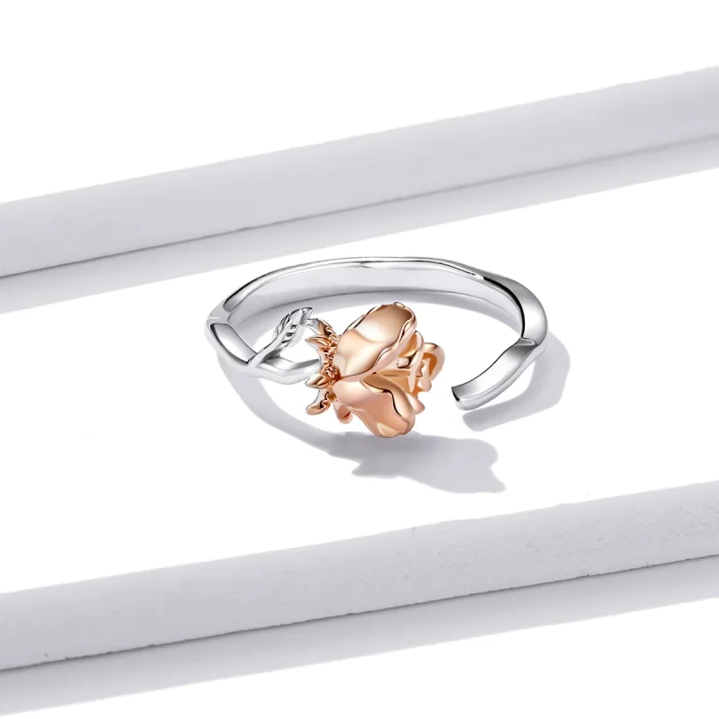 (immagine per) Anello aperto tipo Pandora Fiore - BSR134 - Visualizza 3