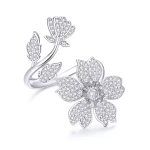 (immagine per) Anello aperto tipo Pandora Fiori di ciliegio - BSR076