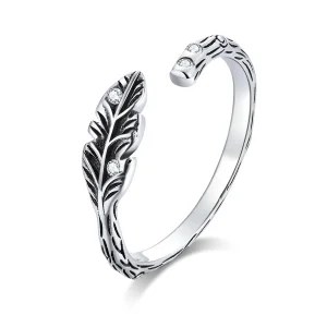 (immagine per) Anello aperto tipo Pandora Foglie d'epoca - SCR639