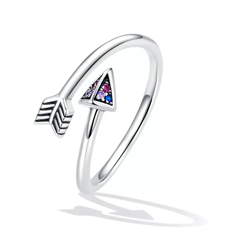 (immagine per) Anello aperto tipo Pandora Freccia d'amore - SCR820 - Visualizza 2