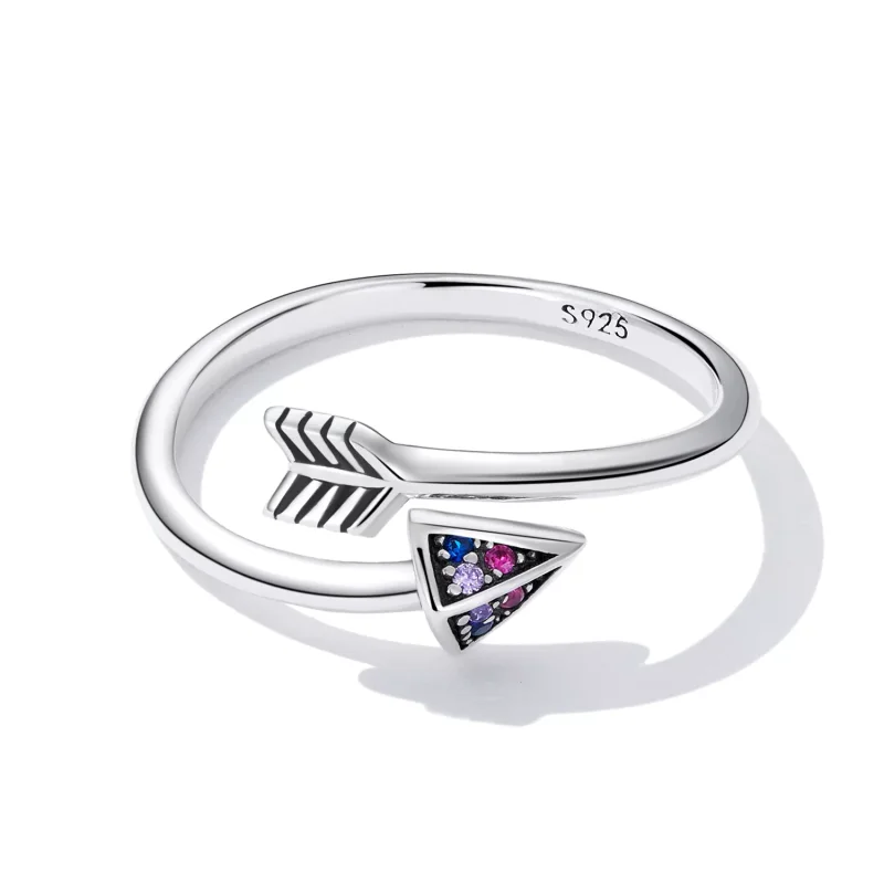(immagine per) Anello aperto tipo Pandora Freccia d'amore - SCR820 - Visualizza 3