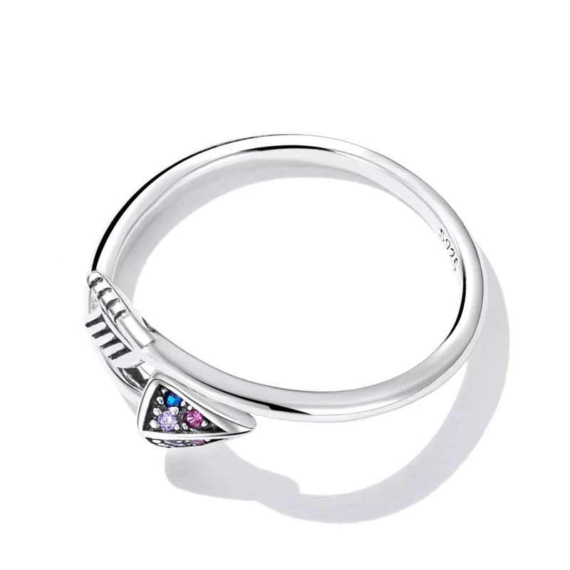 (immagine per) Anello aperto tipo Pandora Freccia d'amore - SCR820 - Visualizza 4
