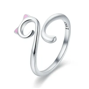 (immagine per) Anello aperto tipo Pandora Gatti innamorati - SCR341