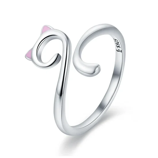 (immagine per) Anello aperto tipo Pandora Gatti innamorati - SCR341