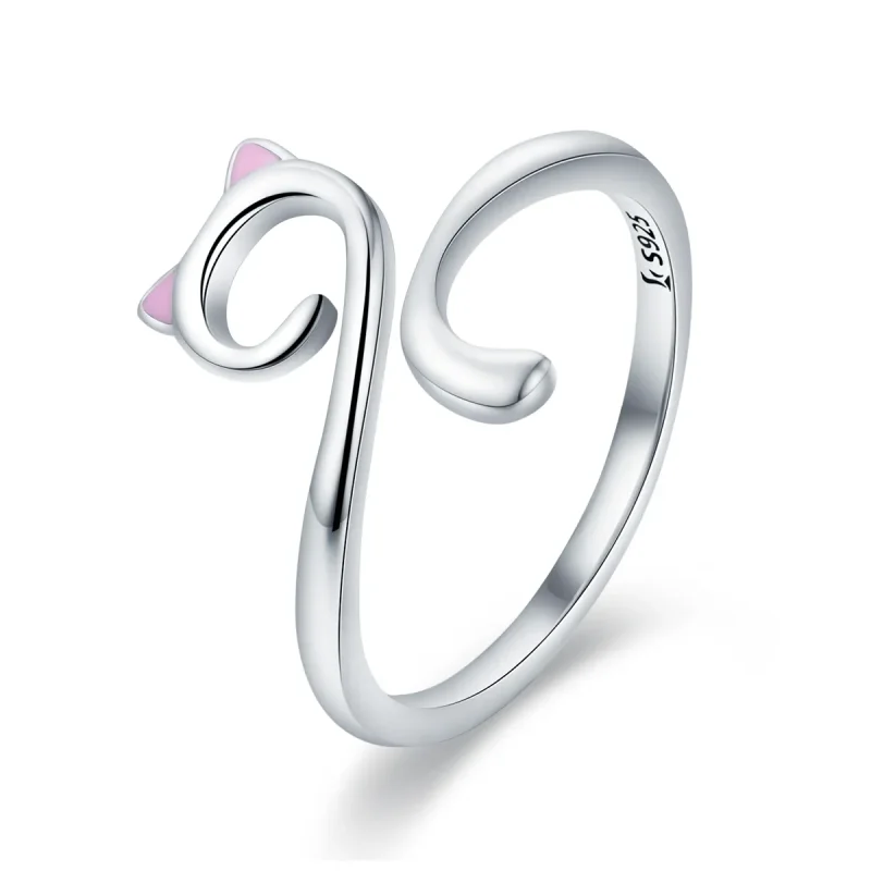 (immagine per) Anello aperto tipo Pandora Gatti innamorati - SCR341