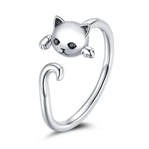 (immagine per) Anello aperto tipo Pandora Gatto carino - SCR707