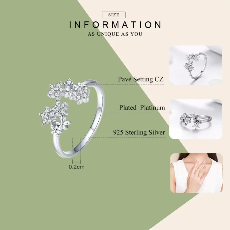 (immagine per) Anello aperto tipo Pandora Gipsofila - BSR021 - Visualizza 7