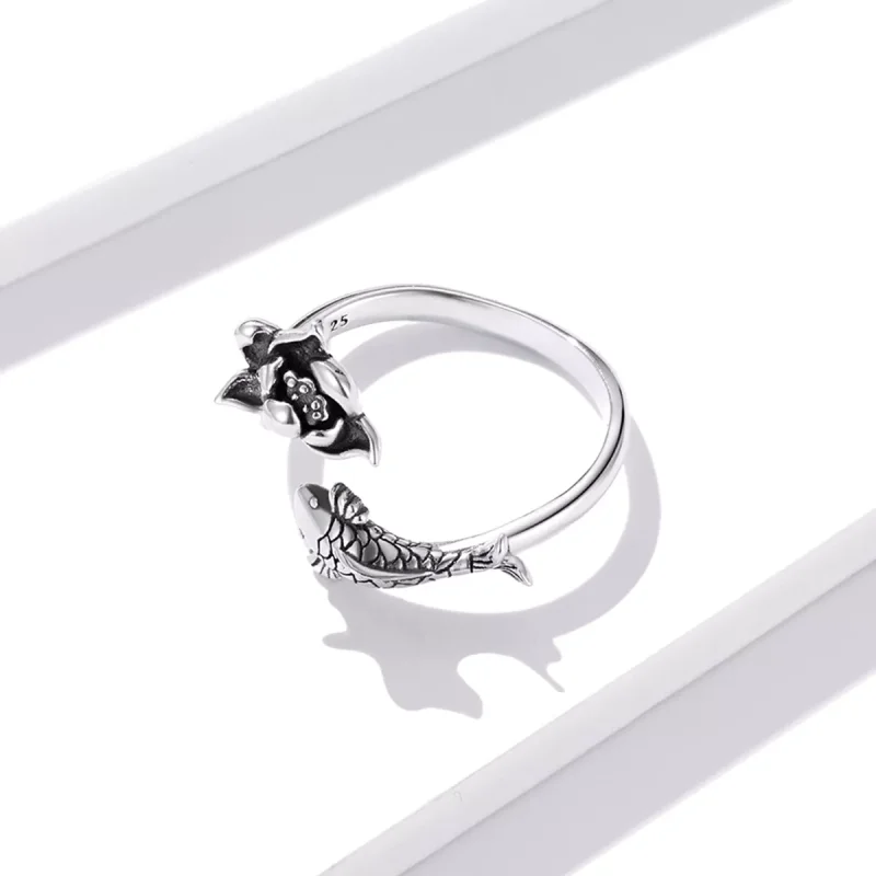 (immagine per) Anello aperto tipo Pandora Koi arruffato - BSR201 - Visualizza 3