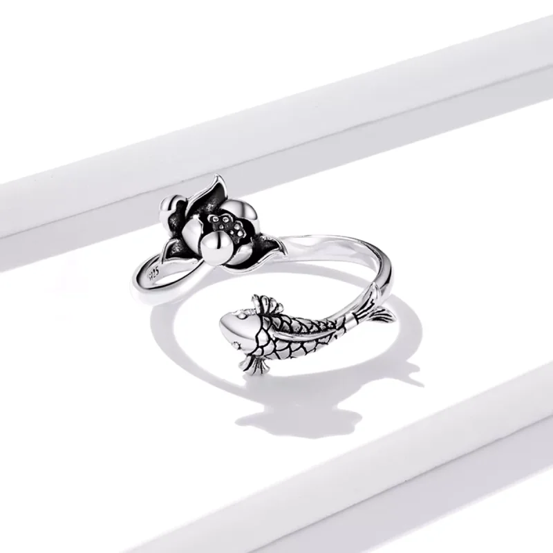 (immagine per) Anello aperto tipo Pandora Koi arruffato - BSR201 - Visualizza 4