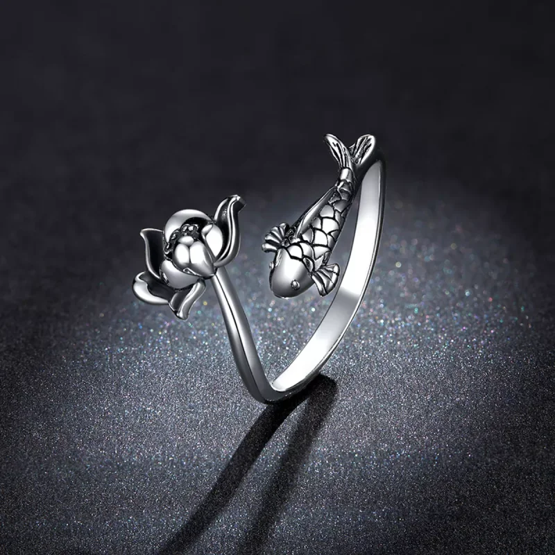 (immagine per) Anello aperto tipo Pandora Koi arruffato - BSR201 - Visualizza 5
