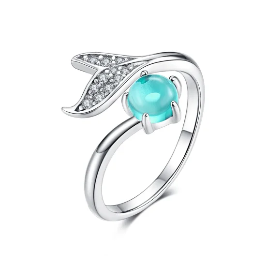 (immagine per) Anello aperto tipo Pandora Lacrima di sirena - SCR515