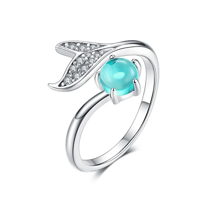 (immagine per) Anello aperto tipo Pandora Lacrima di sirena - SCR515