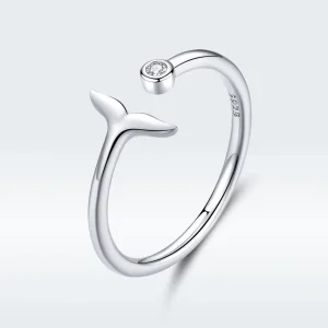 (immagine per) Anello aperto tipo Pandora Lacrima di sirena - SCR618-A