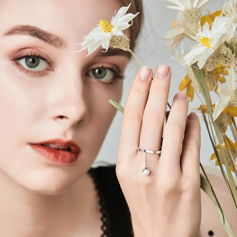 (immagine per) Anello aperto tipo Pandora Lacrime di fiori - SCR165 - Visualizza 4