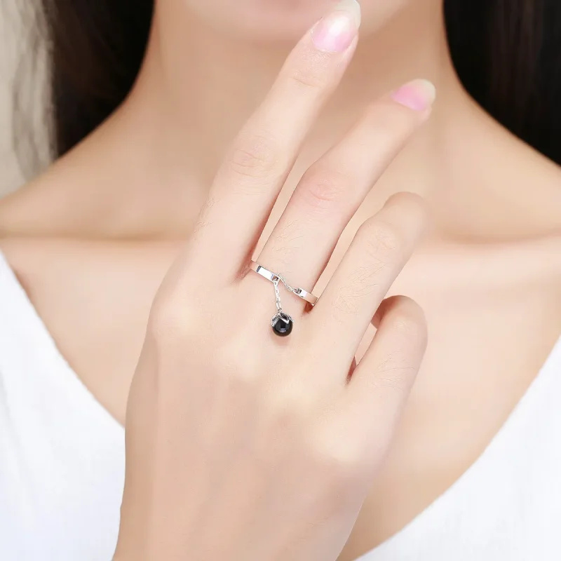 (immagine per) Anello aperto tipo Pandora Lacrime di fiori - SCR314 - Visualizza 3