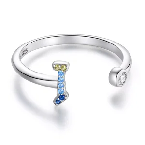 (immagine per) Anello aperto tipo Pandora Lettera colorata-I - SCR723-I