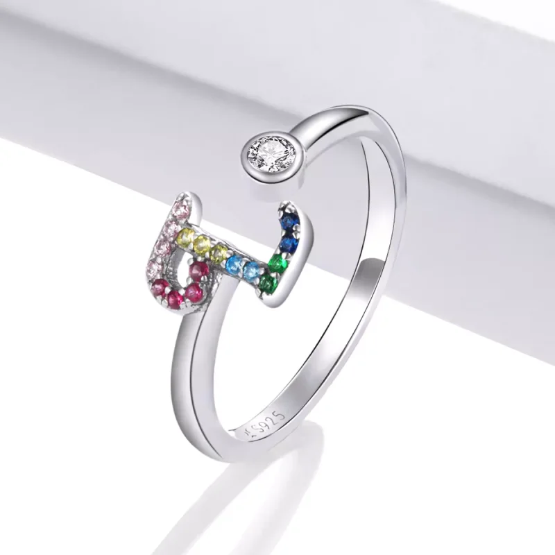 (immagine per) Anello aperto tipo Pandora Lettera colorata-L - SCR723-L - Visualizza 2
