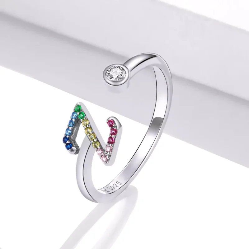 (immagine per) Anello aperto tipo Pandora Lettera colorata-Z - SCR723-Z - Visualizza 2