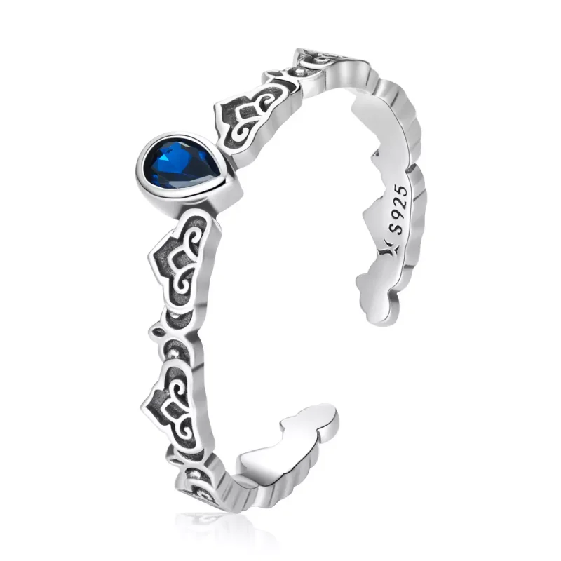 (immagine per) Anello aperto tipo Pandora Modello Vintage - Gocce D'acqua - SCR767
