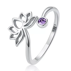 (immagine per) Anello aperto tipo Pandora Loto Semplice - SCR821