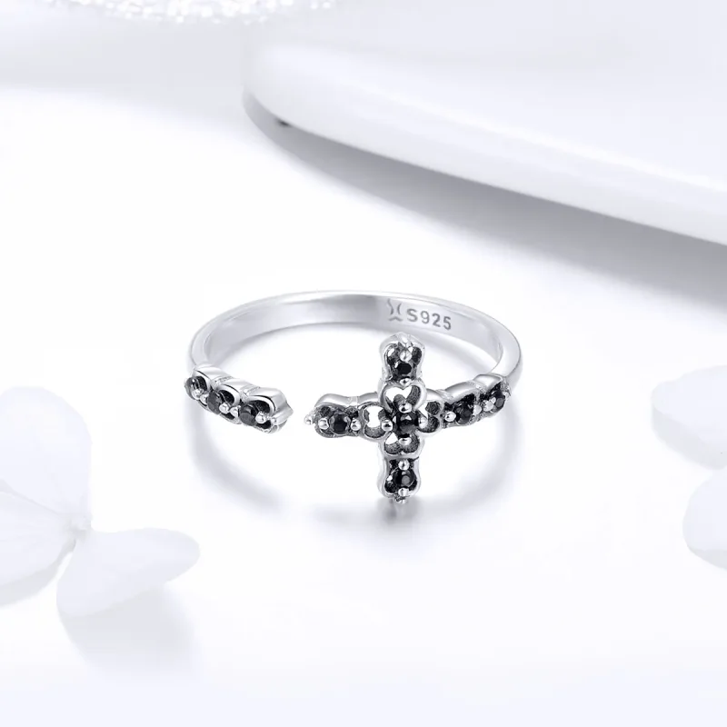 (immagine per) Anello aperto tipo Pandora Luce della Croce - SCR447 - Visualizza 3