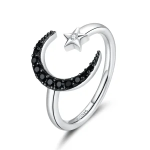 (immagine per) Anello aperto tipo Pandora Luna e stella misteriose - BSR137