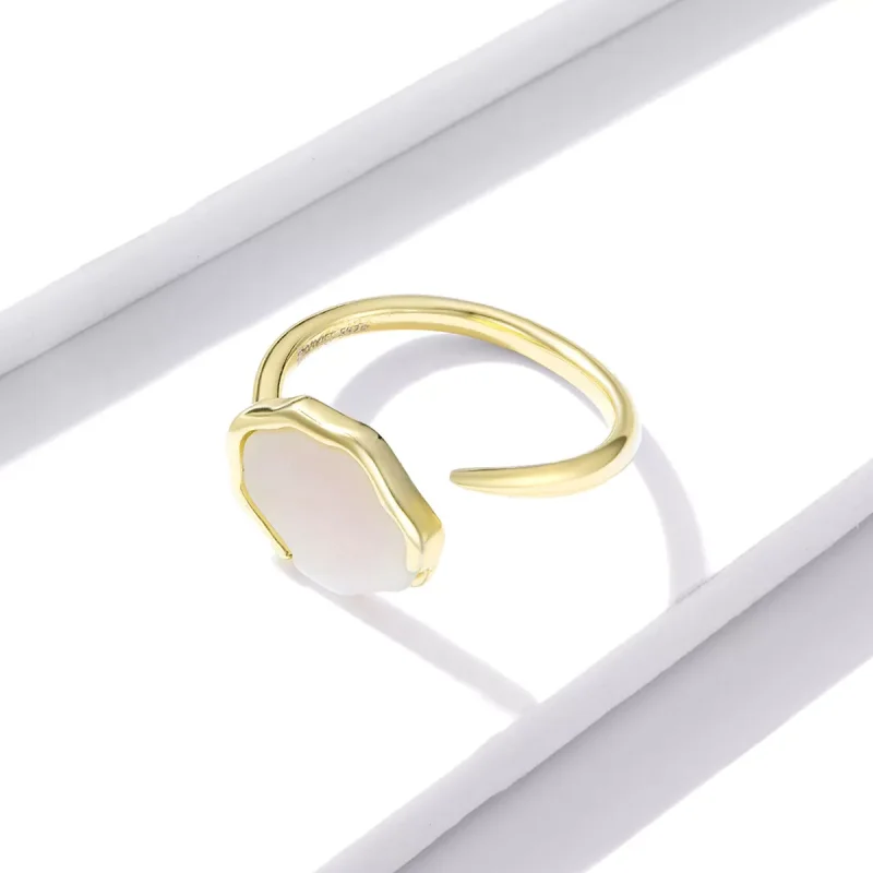 (immagine per) Anello aperto tipo Pandora Madreperla arcobaleno - BSR174 - Visualizza 3