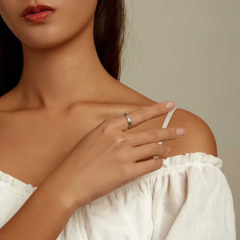 (immagine per) Anello aperto tipo Pandora Mano di Fatima - BSR237 - Visualizza 9