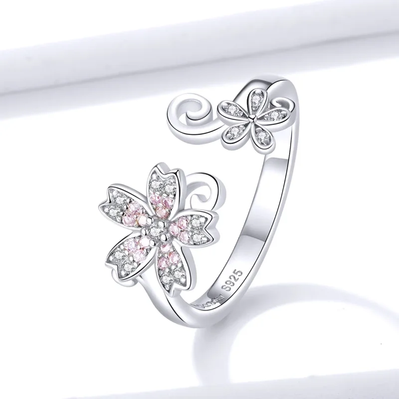 (immagine per) Anello aperto tipo Pandora Margherita abbagliante - BSR086 - Visualizza 2