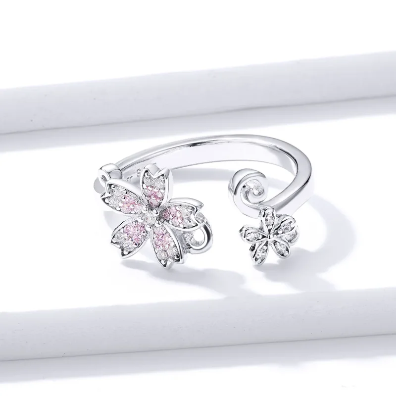 (immagine per) Anello aperto tipo Pandora Margherita abbagliante - BSR086 - Visualizza 3