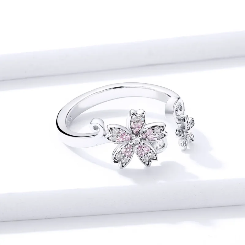 (immagine per) Anello aperto tipo Pandora Margherita abbagliante - BSR086 - Visualizza 4