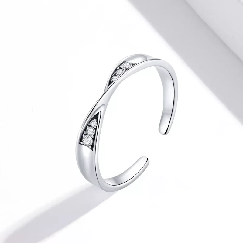 (immagine per) Anello aperto tipo Pandora Mobius Anello Coppia Anello - Femmina - SCR750 - Visualizza 2