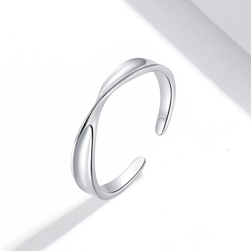 (immagine per) Anello aperto tipo Pandora Mobius Anello Coppia Anello - Maschio - SCR751 - Visualizza 2