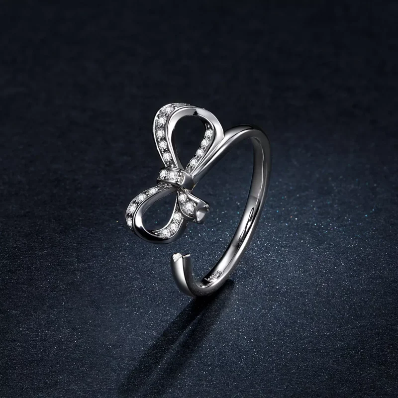 (immagine per) Anello aperto tipo Pandora Nastro di prua - BSR158 - Visualizza 5