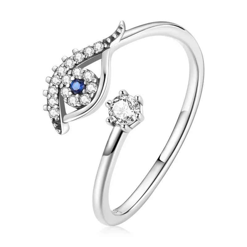 (immagine per) Anello aperto tipo Pandora Occhio del diavolo - BSR215