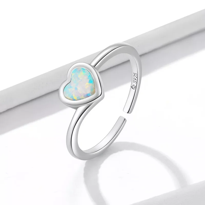 (immagine per) Anello aperto tipo Pandora Opale Amore - BSR234 - Visualizza 2